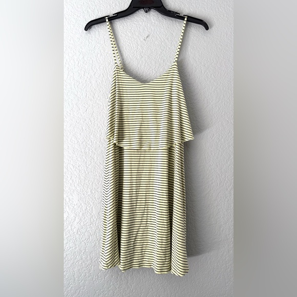 American Eagle Outfitters Women Yellow Casual Striped Sundress size S - Picture 1 of 9